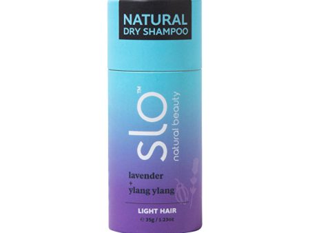 Slo Natural Beauty Natural Dry Shampoo Light Hair Lavender + Ylang Ylang 35g Online Hot Sale