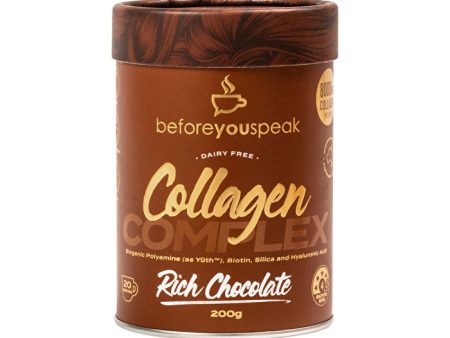 Before You Speak Collagen Complex Rich Chocolate 200g Hot on Sale