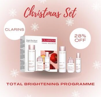 Clarins TR SET TOTAL BRIGHTENING PROGRAMME  200ml+75ml+50ml on Sale