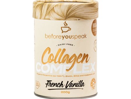 Before You Speak Collagen Complex French Vanilla 200g Online now