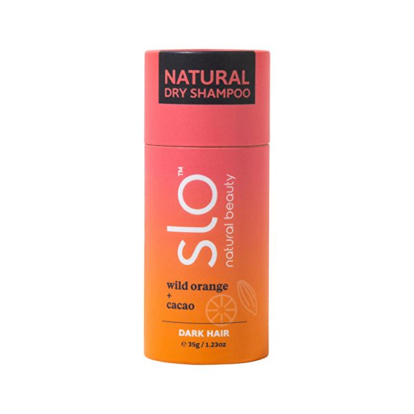 Slo Natural Beauty Natural Dry Shampoo Dark Hair Wild Orange + Cacao 35g For Cheap