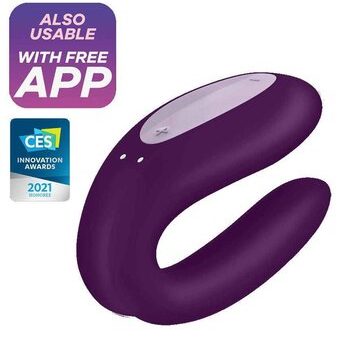 Satisfyer Double Joy Mobile App Remote G-Spot And Stimulate Vibatior  Fixed Size For Cheap