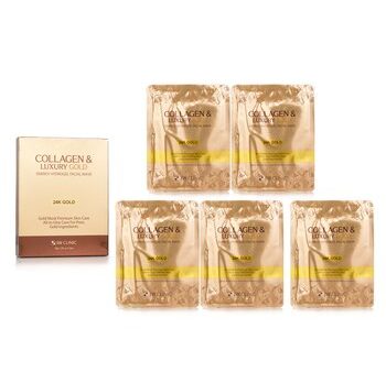 3W Clinic Collagen & Luxury Gold Energy Hydrogel Facial Mask  30g x 5pcs Online Sale