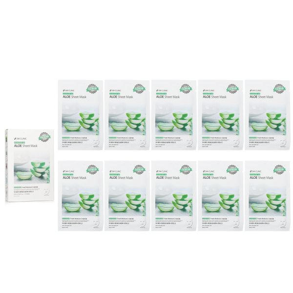 3W Clinic Mask Sheet - Essential Up Aloe  10pcs x 25ml Online