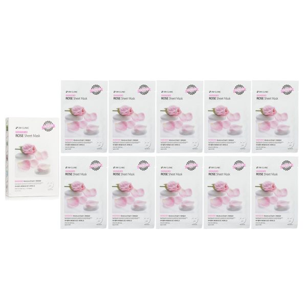 3W Clinic Mask Sheet - Essential Up Rose  10pcs x 25ml Cheap